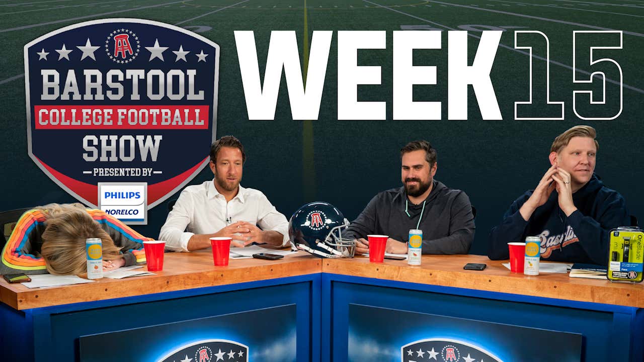 Barstool College Football Show presented by Philips Norelco Week 15 Barstool Bets