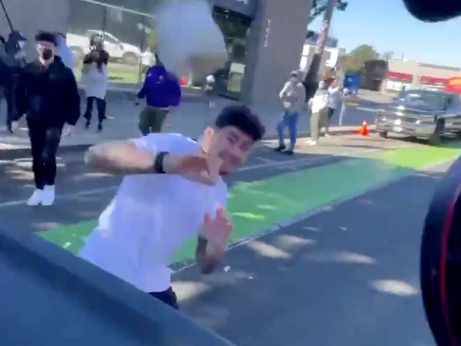 Jake Paul Is Now Throwing Stuff At Conor McGregor's Friends Via Drive