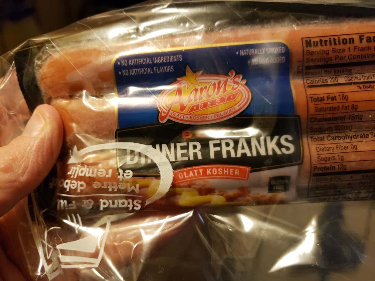 Raw Dogging at Home Aaron's Best Dinner Franks