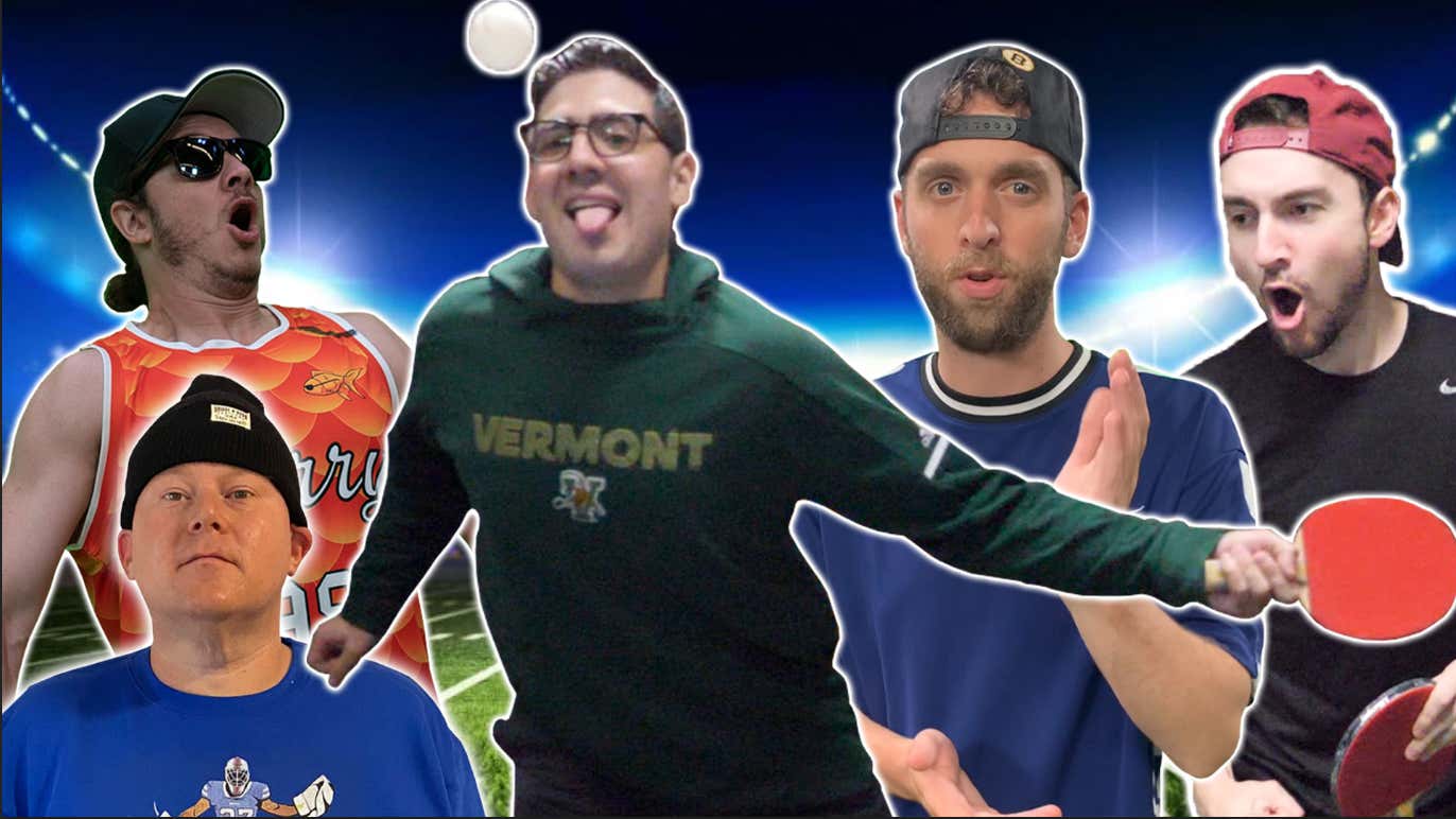 PFT Commenter Vs Ben Mintz, Hank vs Jake Marsh Ping Pong Battle Stool