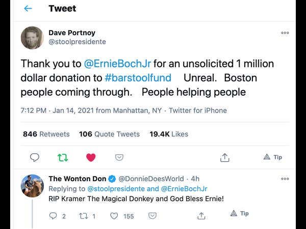 Ernie Boch Jr. Is On A Giving Spree These Eyes Haven't Seen Since "Brewster's Millions"