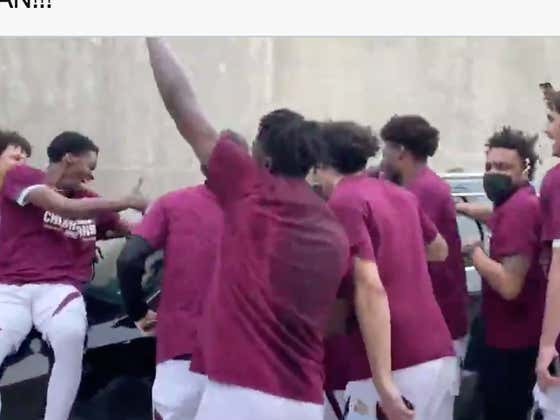 This Video Of Texas State Celebrating Winning The Sun Belt With Its Interim Coach (Who Wasn't Allowed To Be There) Is Fucking Awesome