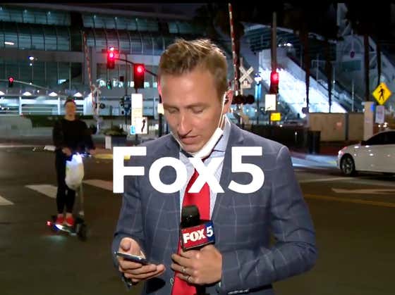 San Diego Reporter Barely Flinches As A Police Shootout Breaks Out Right Behind Him
