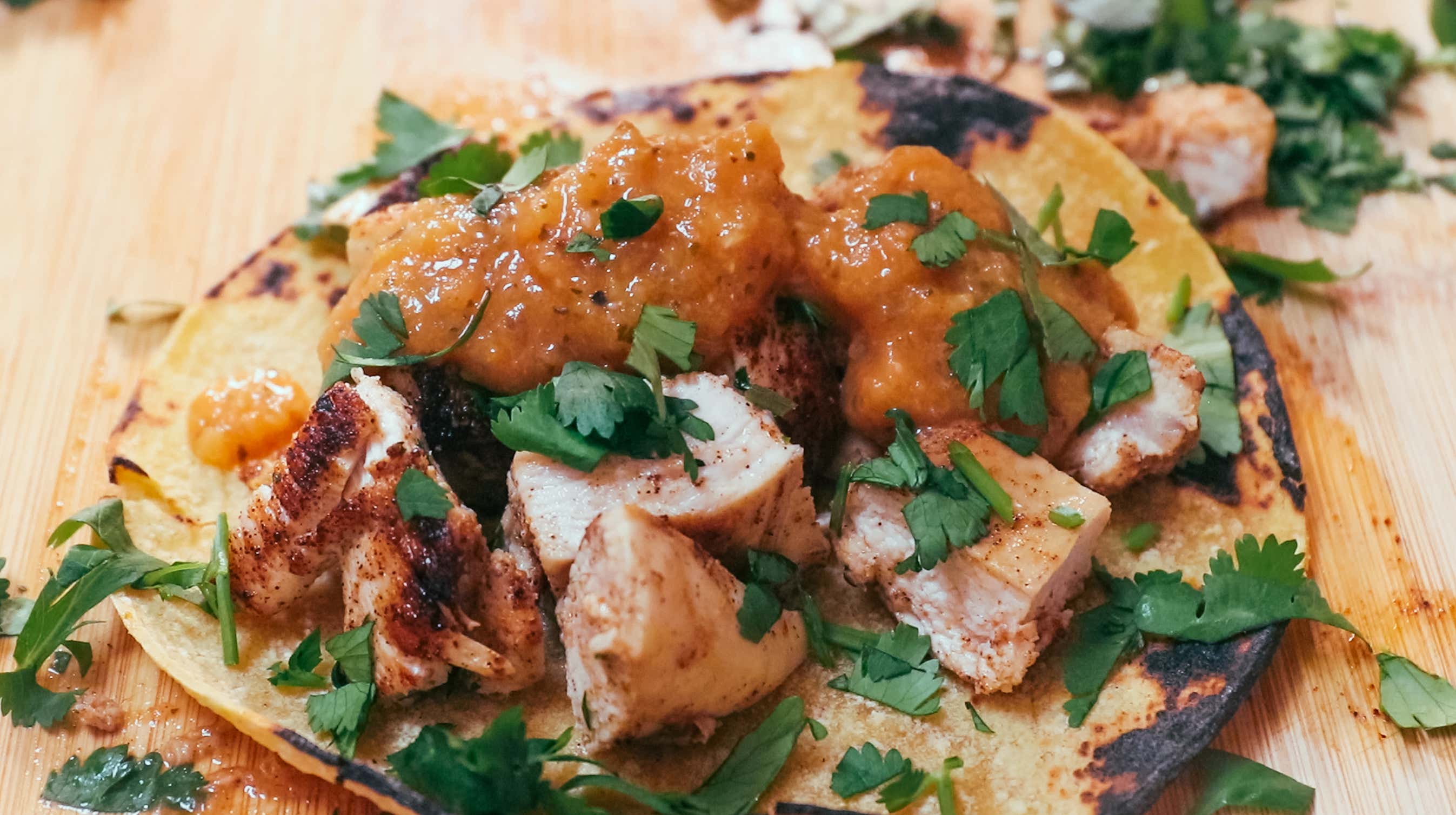 5 ingredient Chicken Street Taco