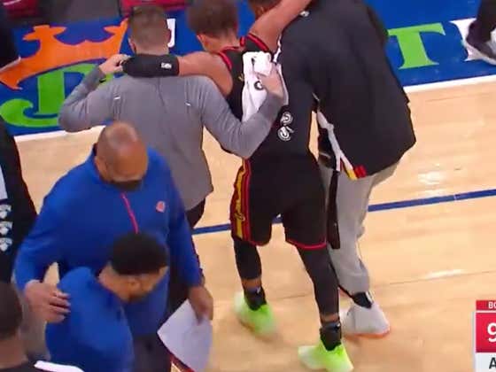 Trae Young Is Now The Latest Star Player That Had To Be Carried Off The Floor After Getting Hurt