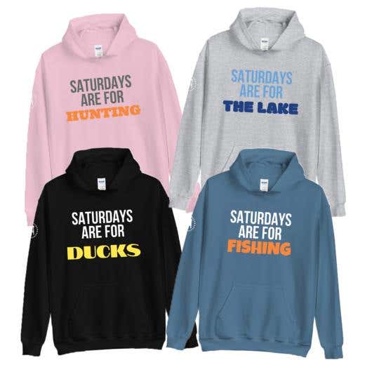 Barstool Outdoors Saturdays Are For Personalized Hoodie BS Outdoors Barstool Sports