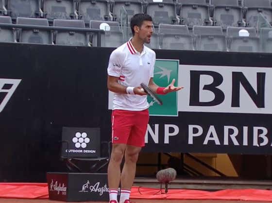 Novak Djokovic Is At It Again - This Time Screaming An Umpire's Head Off All Because He Can't Take a Little Bit Of Rain