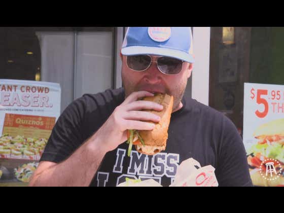 Man Of His Word, White Sox Dave, Takes On The Quizno's Lobster Sub
