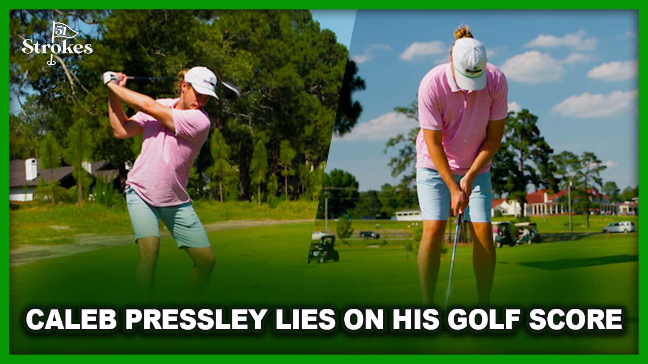 Caleb Pressley Lies on his Golf Score