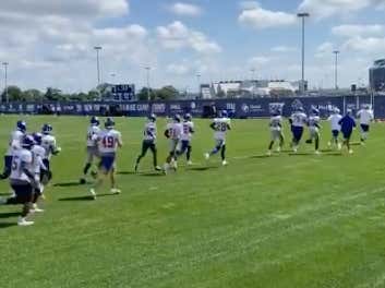 Quick Check In From Giants Camp: Joe Judge Made The Entire Defense And Their Coaches Run Laps This Morning Because They Messed Up A Substitution On A Field Goal Block