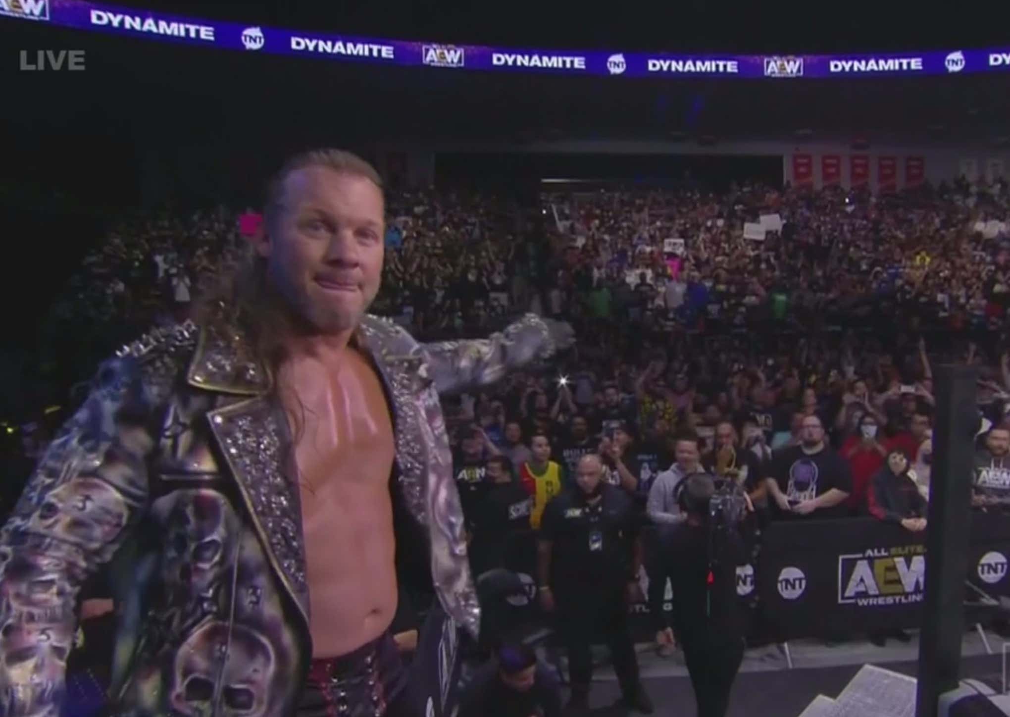 The AEW Crowd Singing Chris Jericho Out To The Ring A Cappella Was An INCREDIBLE Moment