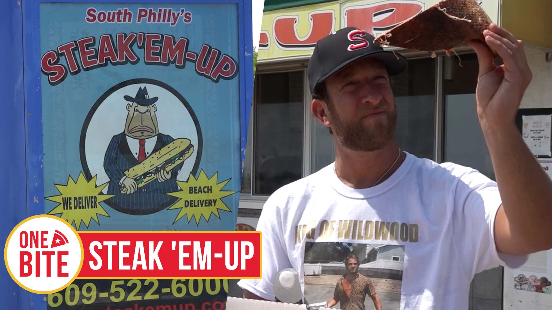 Barstool Pizza Review Steak 'EmUp (North Wildwood, NJ) Bonus Ice
