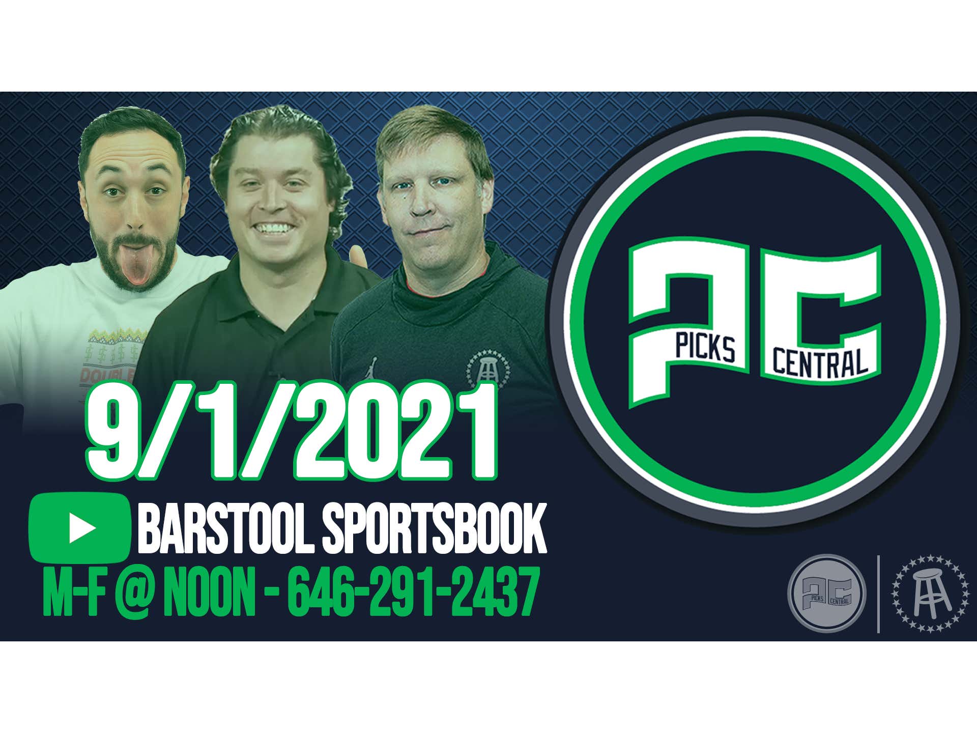 Barstool Sports Picks Central with Brandon Walker Wednesday