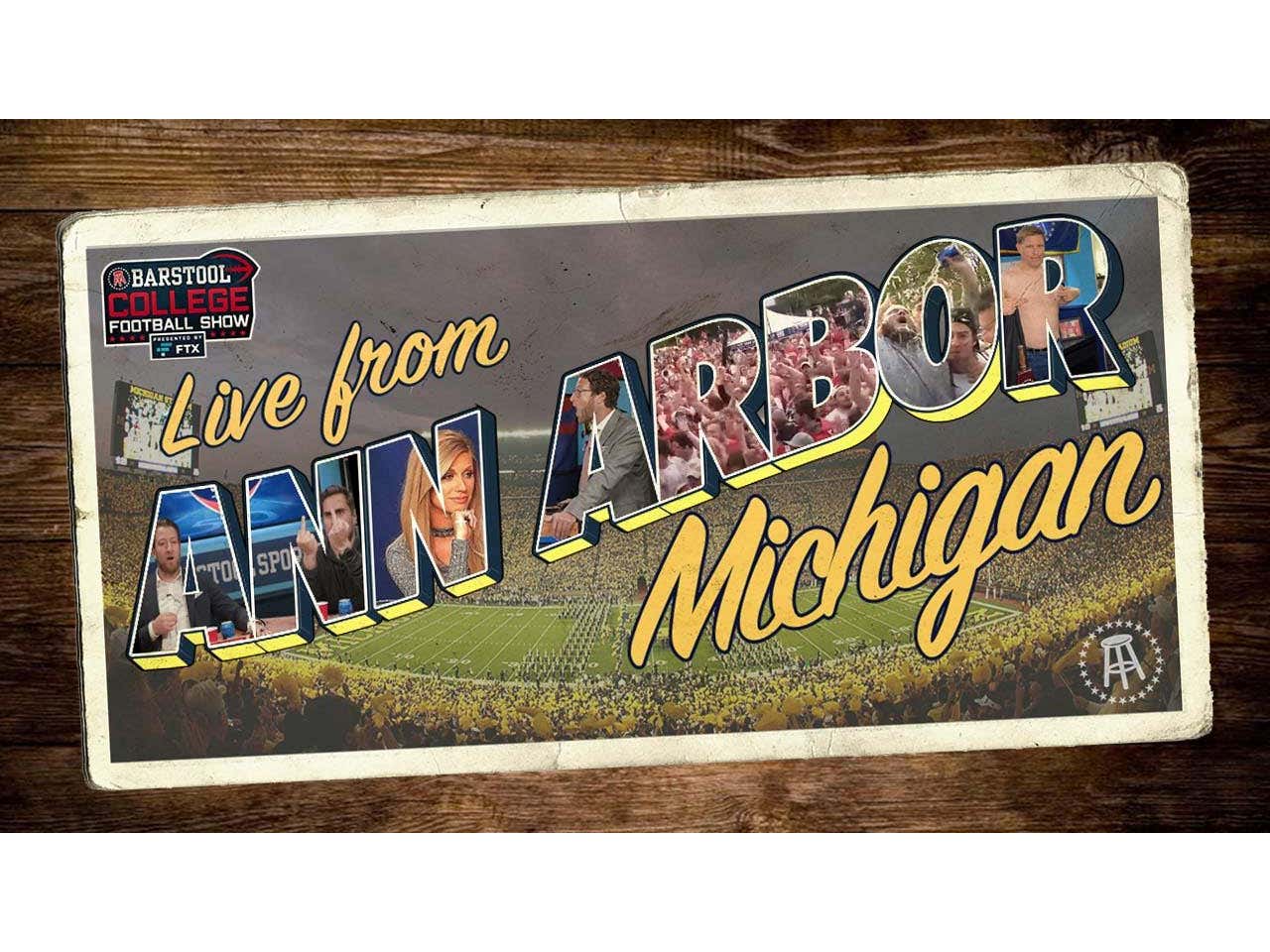 Barstool College Football Show Presented By FTX Week 2 LIVE In Ann Arbor Barstool Bets