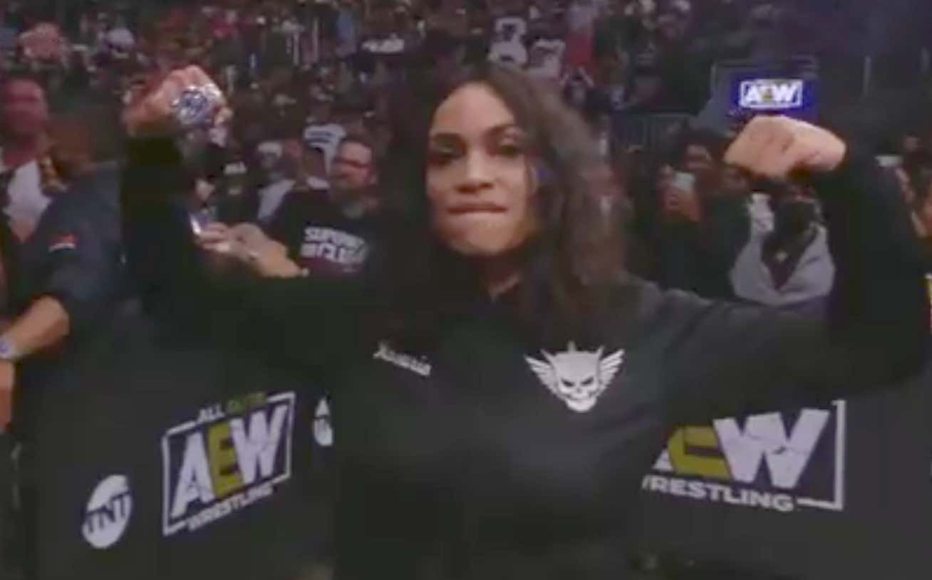 Rosario Dawson Just Jumped The Barricade And Attacked Malakai Black At AEW Dynamite