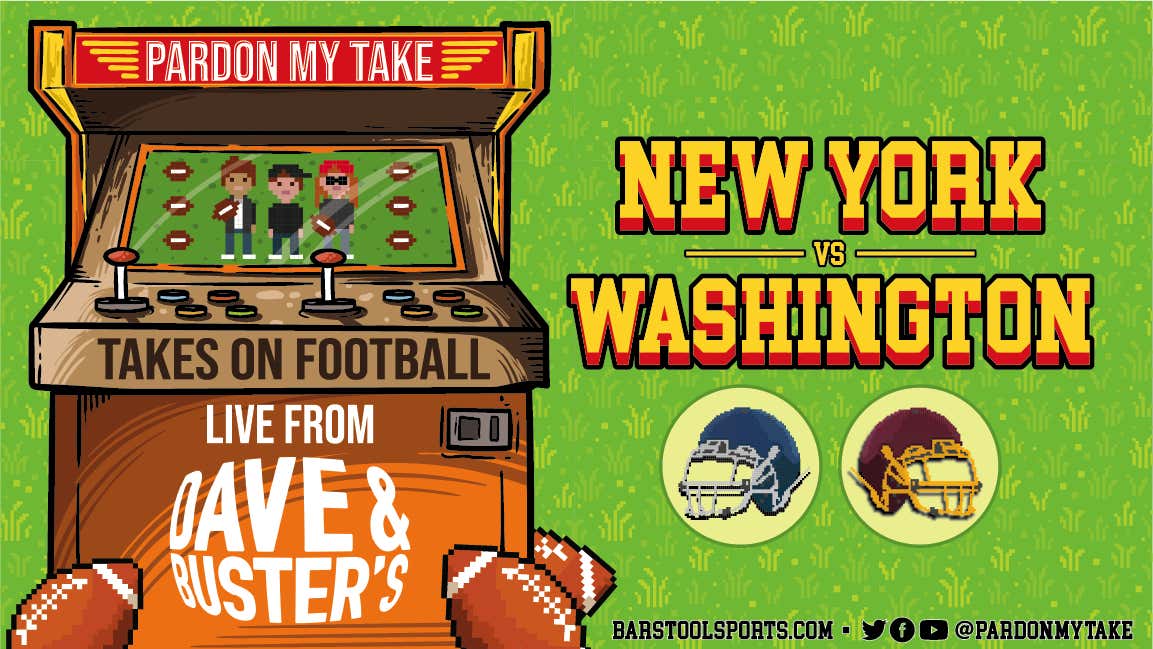 PMT is LIVE from Dave and Busters for Thursday Night Football Barstool Sports