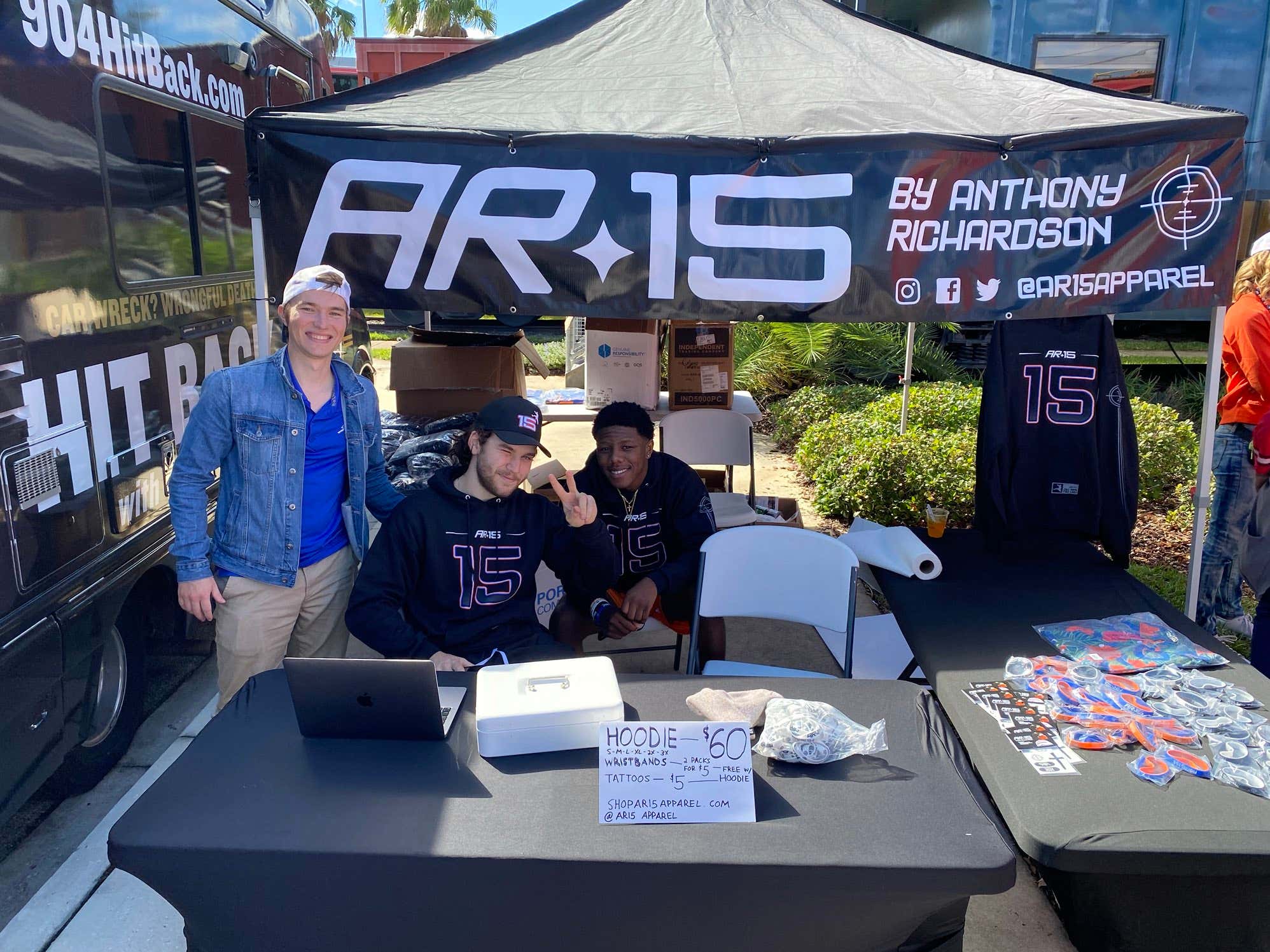 Florida QB Anthony Richardson Has His Own Merch Tent Set Up Outside UF