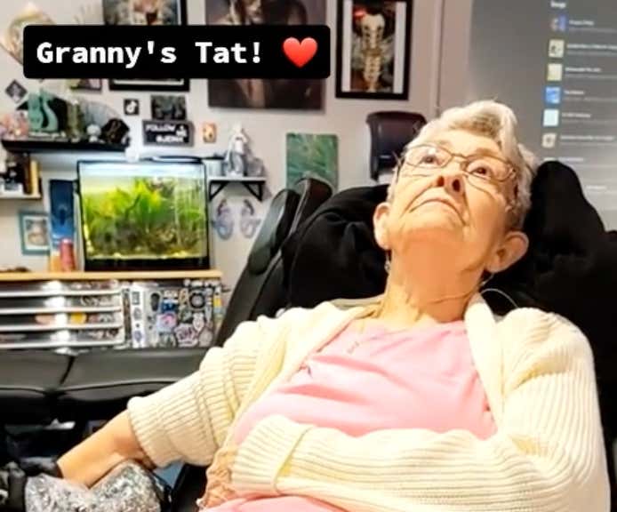 This Grandma Getting Her First Tattoo At The Age Of 82 Is The Badass Of The Day