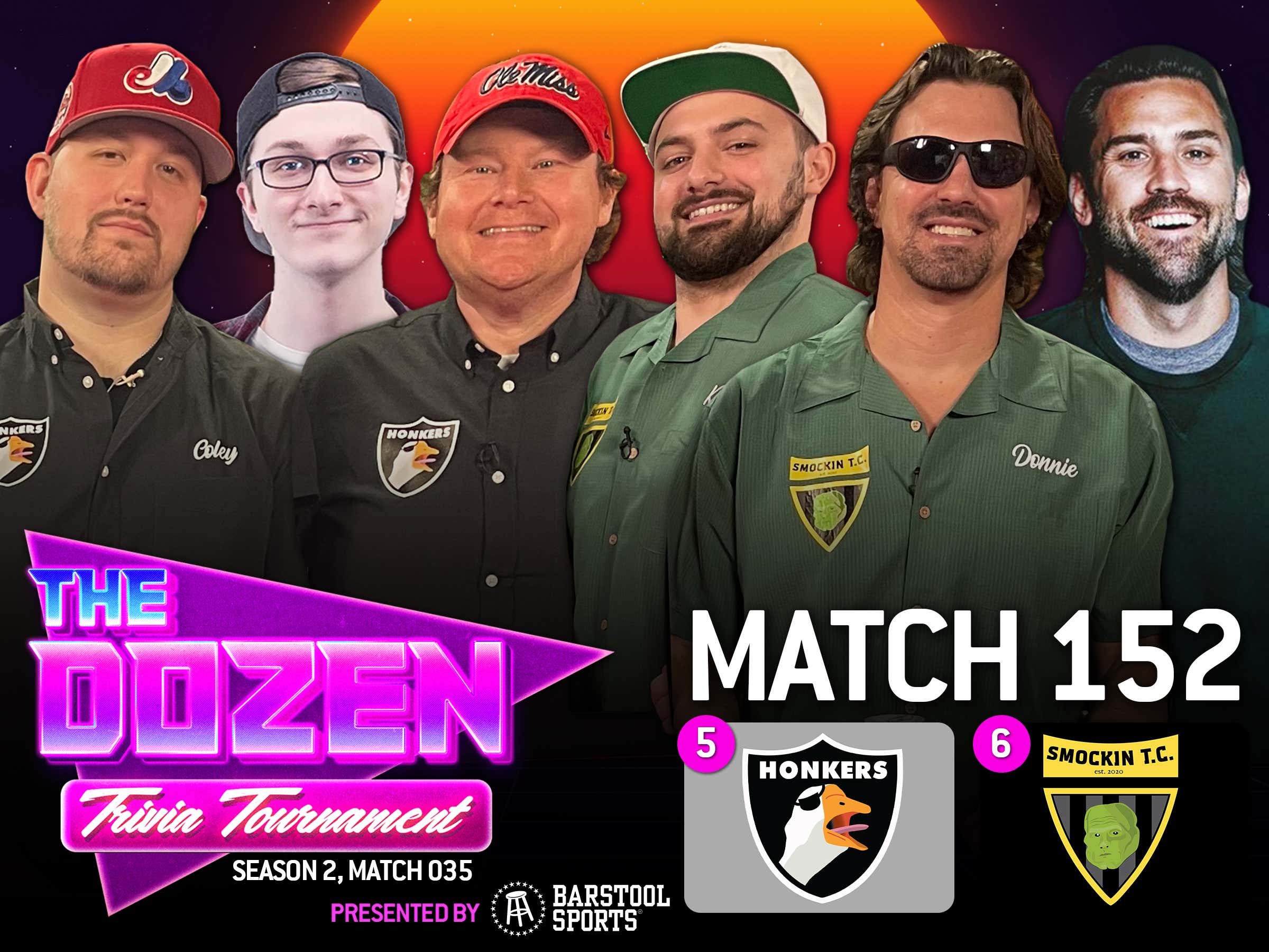 5Big Screamin' Honkers vs. 6Smockin (The Dozen Trivia Competition