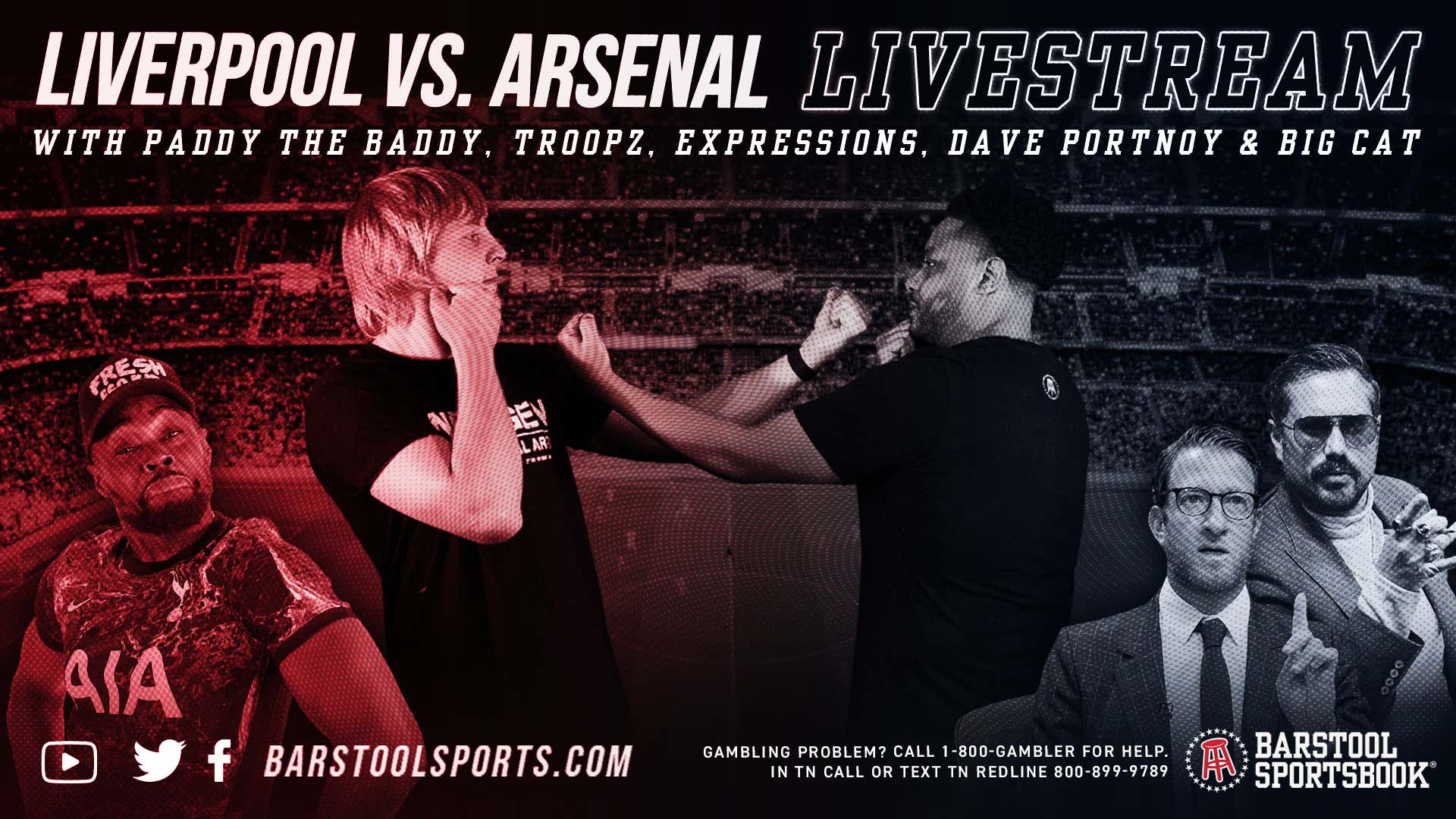 LIVERPOOL VS ARSENAL LIVE WATCHALONG W/ TROOPZ, PADDY THE BADYY