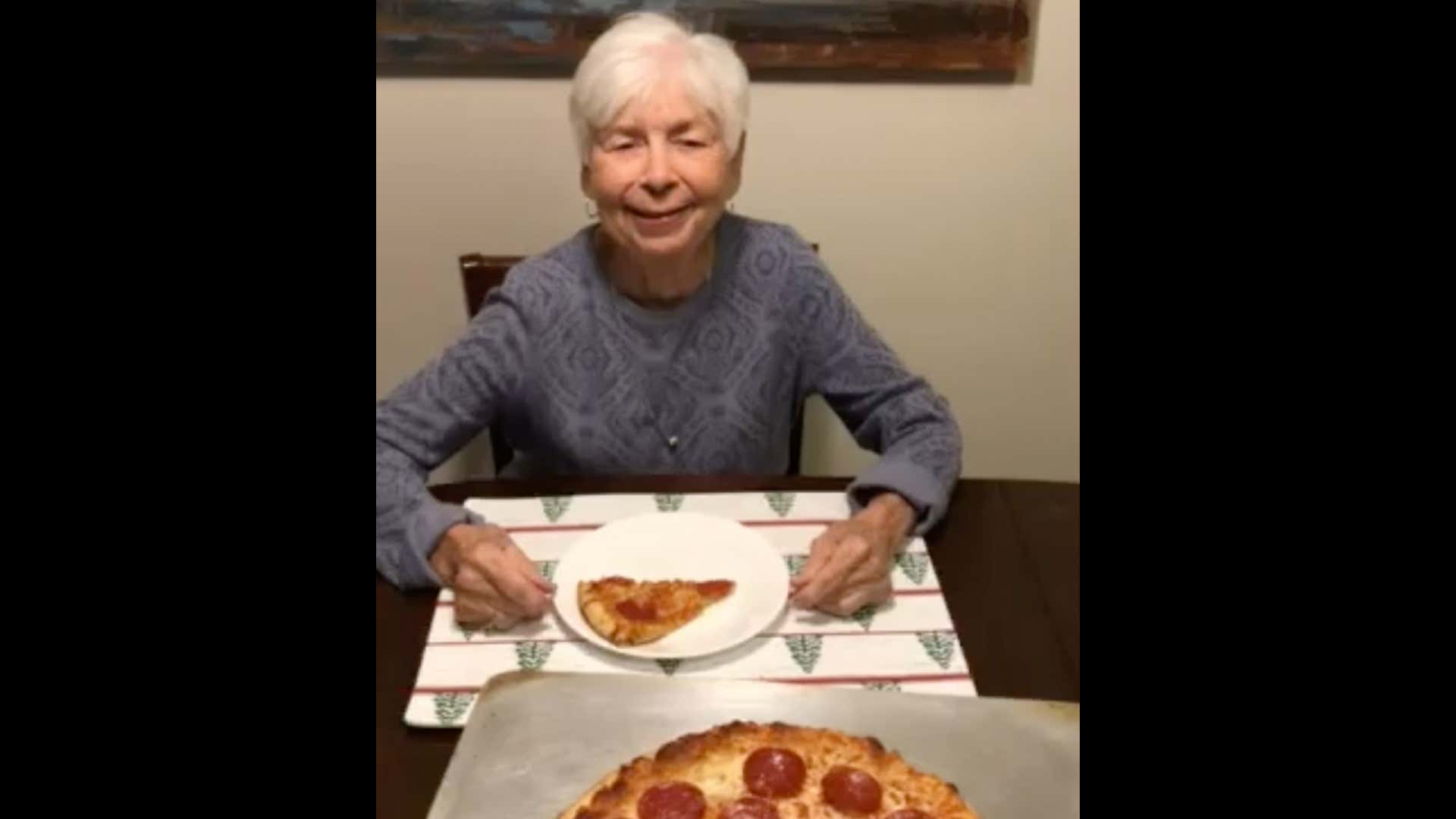 Orlando Magic’s Biggest Fan Nana With One Bite Frozen Pizza