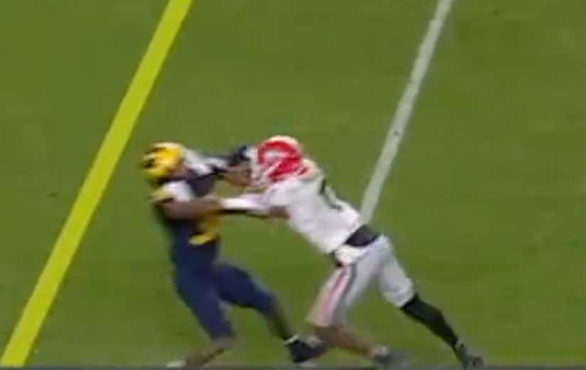 This Nasty Block From George Pickens Is the Perfect Encapsulation of the SEC vs. Everyone Else