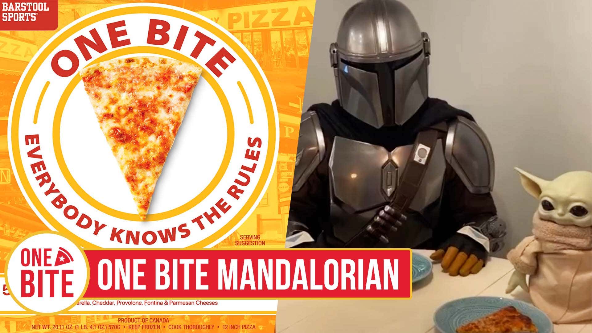 One Bite Frozen Pizza Review - The Mandalorian