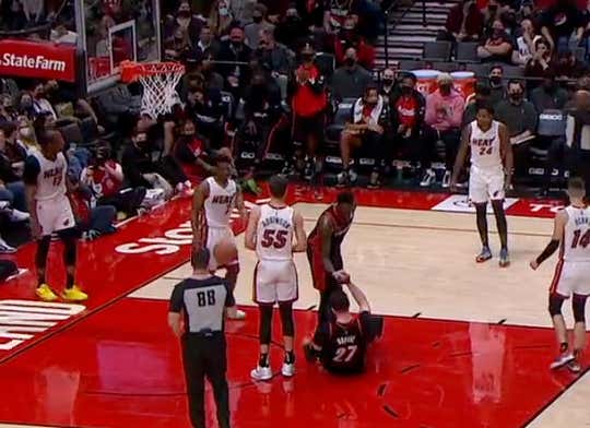 Kyle Lowry Just Had One Of The Softest Ejections You Will Ever See