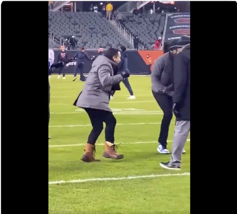 The Worst Playing Surface In Pro Sports, Soldier Field, Has Claimed Another Victim. And HIs Name Is Adam Schefter