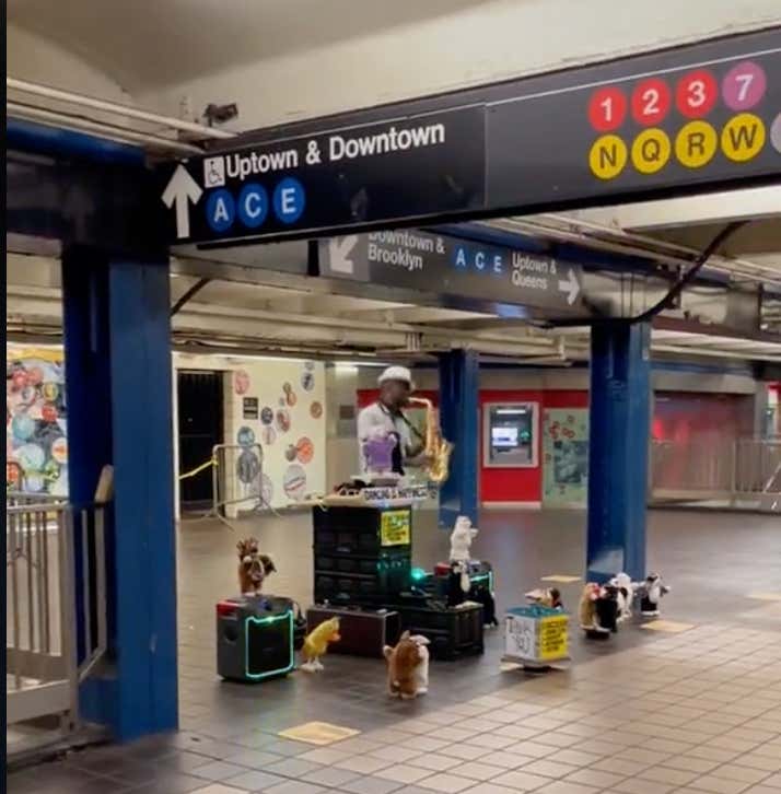 This NYC Subway Concert Of Stuffed Animals Dancing To Careless Whisper Is So Fucking Cute