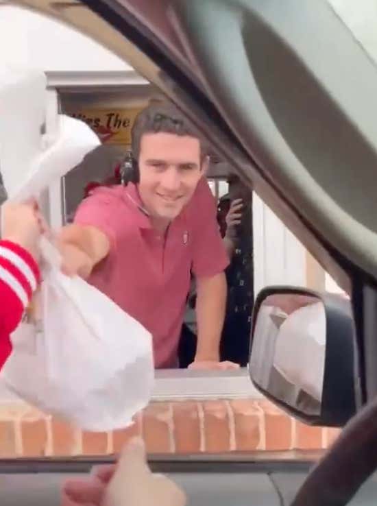 Stetson Bennett Went From National Championship QB to Raising Cane's Drive-Thru Employee in Less Than a Week