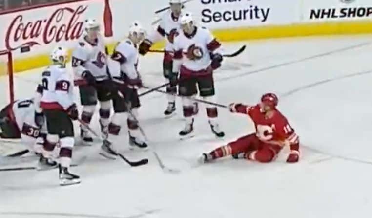 The NHL Rulebook Doesn't Say Anything About Whacking Your Brother In The Nuts, So Matthew Tkachuk Took Full Advantage