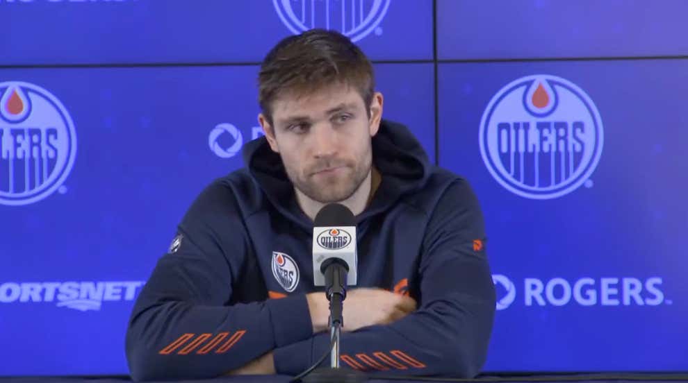 Edmonton Reporter Wants To Know Why Leon Draisaitl Is Being "So Pissy" About Answering His Nonsensical Questions