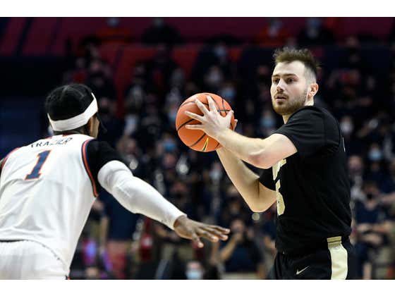 Purdue's Sasha Stefanovic Has No Problem Burying Threes In Front Of Barstool Carl's Face