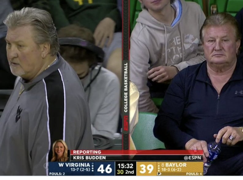 This Bob Huggins Doppelgänger Showed Up In The Stands At Baylor After Signing Autographs In The Chicago Airport As Him