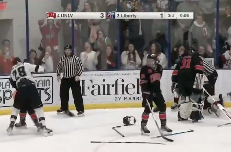 Why'd Ya Wanna Play Club College Hockey? Isn't It Obvious, For The Fights