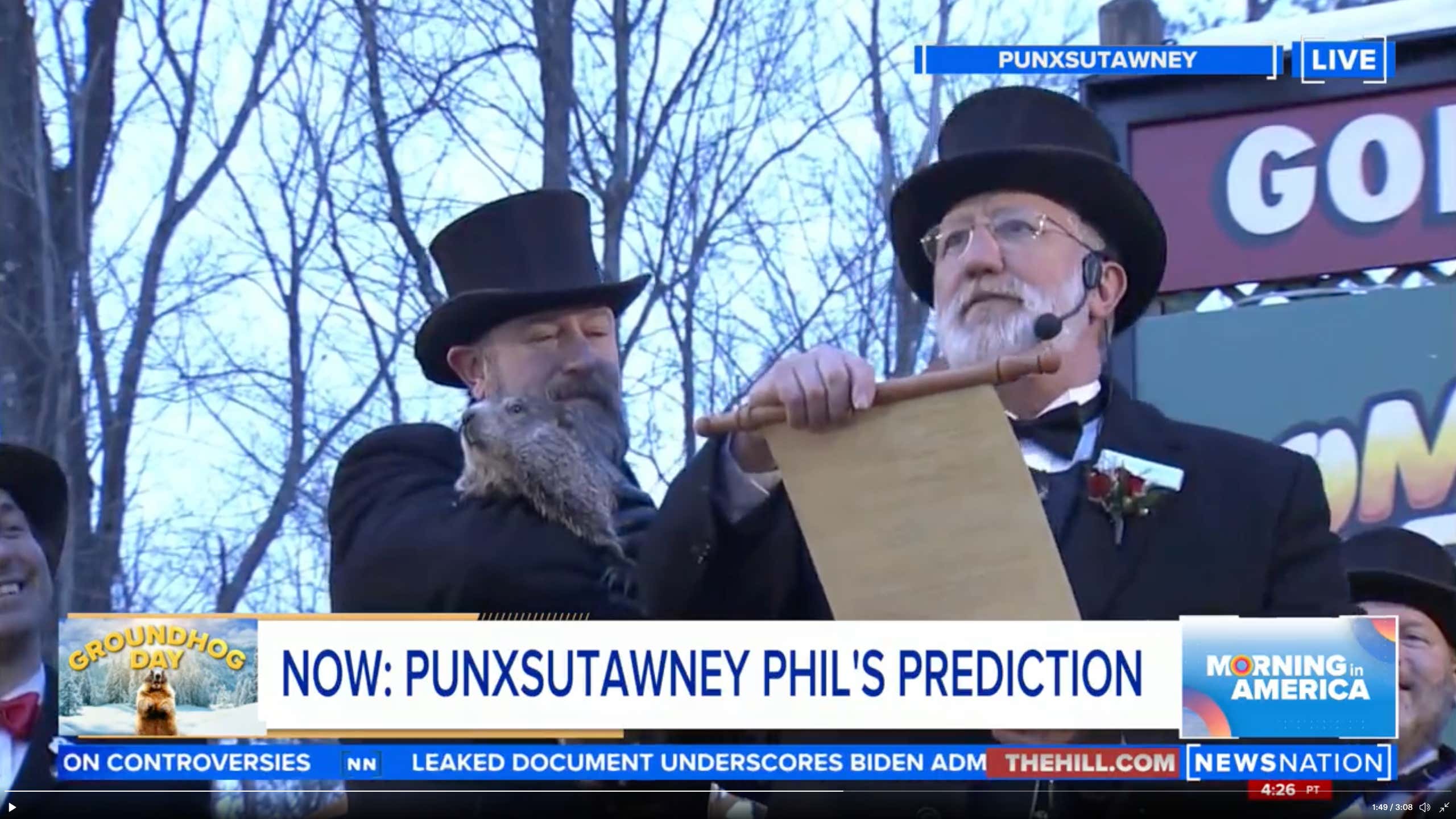 BREAKING: Punxsutawney Phil Scampered Away From His Shadow Like A Little Bitch And Locked Us Into 6 More Weeks Of Winter