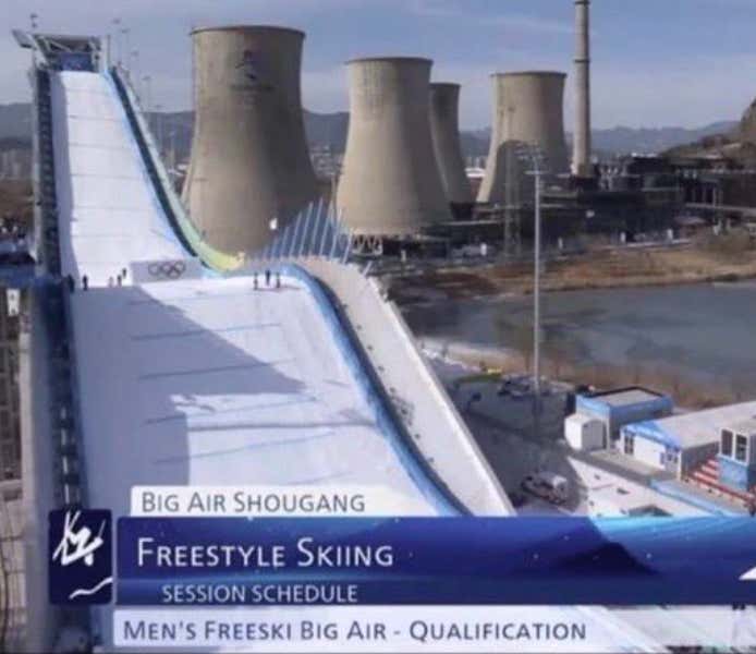 China Set Up Its Olympic Freestyle Skiing Course In The Middle Of A Goddamn Nuclear Power Plant
