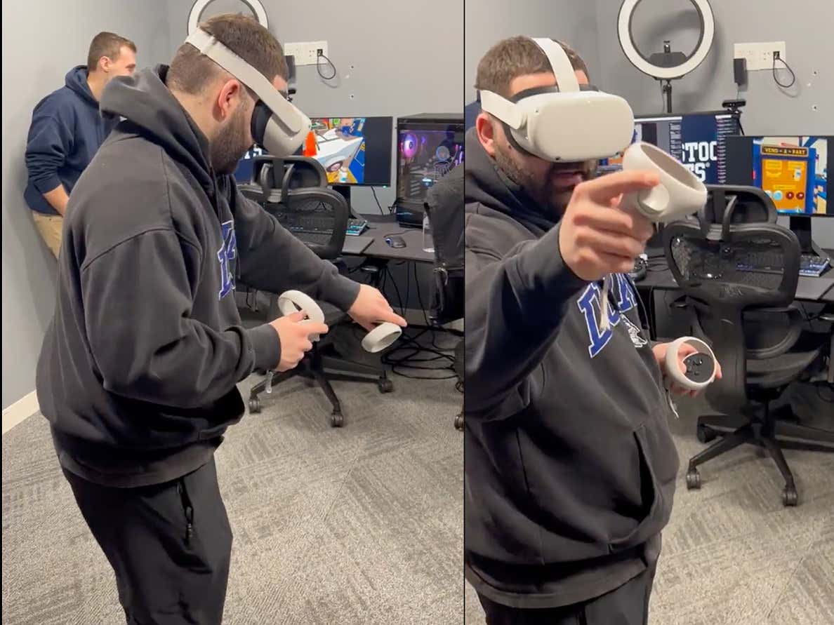 Jersey Jerry Giggling While Trying VR For The First Time Is The Most