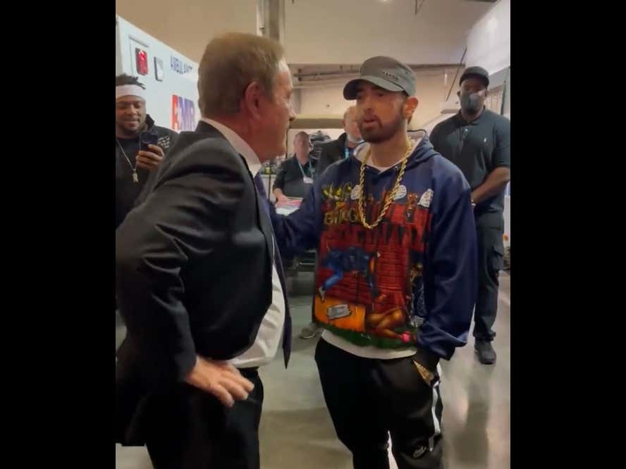 Eminem Was Giddy As A Little Kid Talking To His Idol Al Michaels