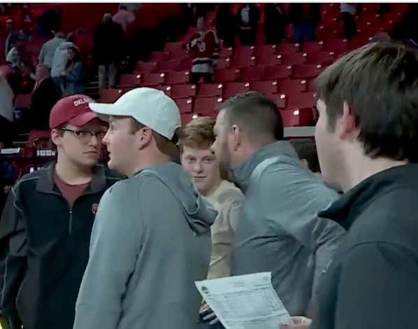 Chris Beard Stopped Going To The Locker Room So He Could Go Scold An Oklahoma Fan After He Called Beard A Traitor