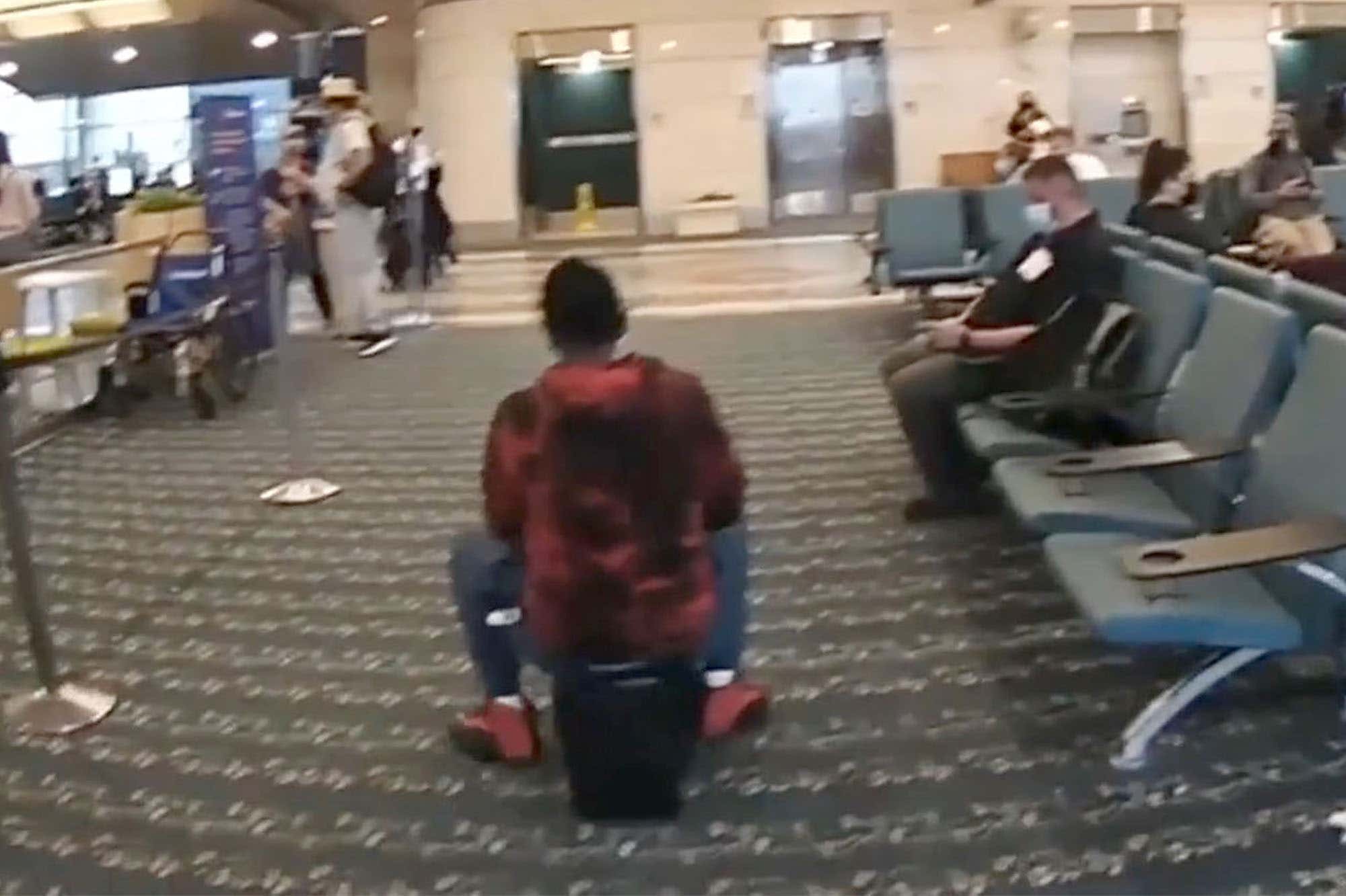 If You See Just One Chase Through an Airport Involving a Drunk Woman on a Motorized Suitcase and a Bike Cop, Let it Be This One. Bonus: She Pooped in the Squad Car.