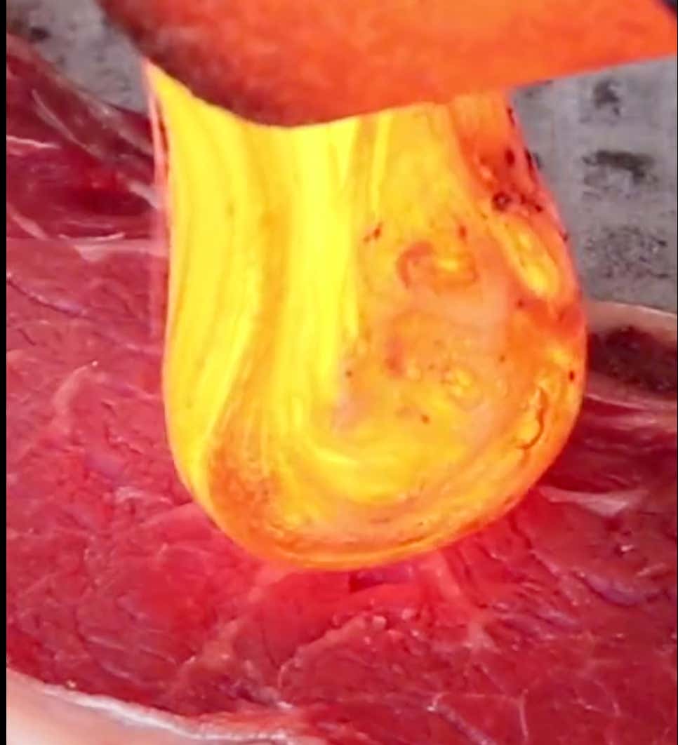 If You're Not Cooking Steak With Molten Lava Then You Might As Well Put Your Man Card Through The Shredder