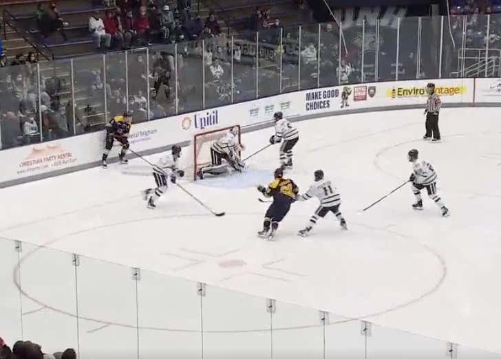 We Have The First Ever "Fake Michigan" Goal In Hockey History And It Is Awesome