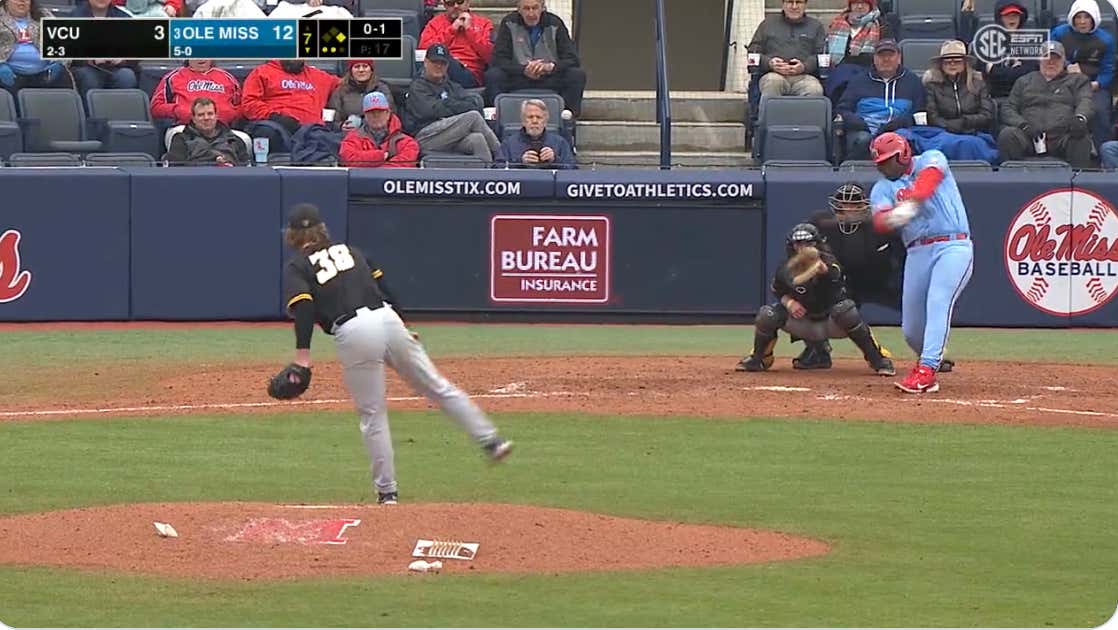 Ole Miss Has A 6'4, 300 Pound, 4-Star DEFENSIVE TACKLE Hitting Walk-Off Home Runs For Their Baseball Team.