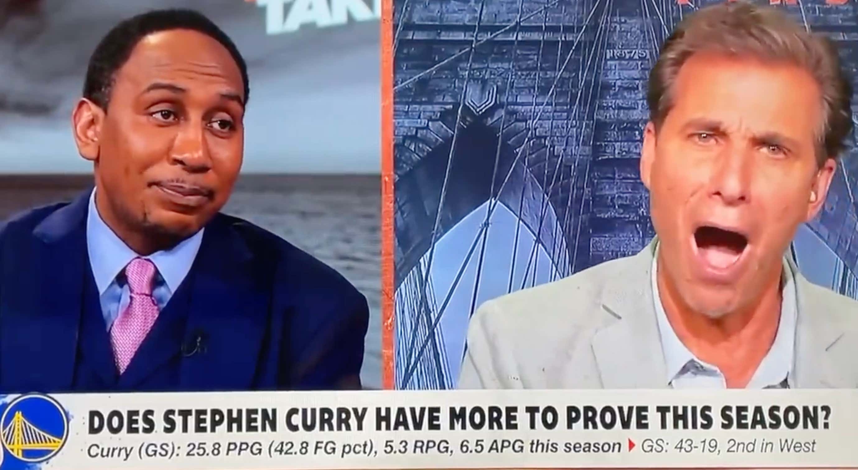 Stephen A. Smith and Chris "Mad Dog" Russo Screaming About Whether Steph Curry is a Top 10 NBA Player Of All-Time Is Box Office Entertainment