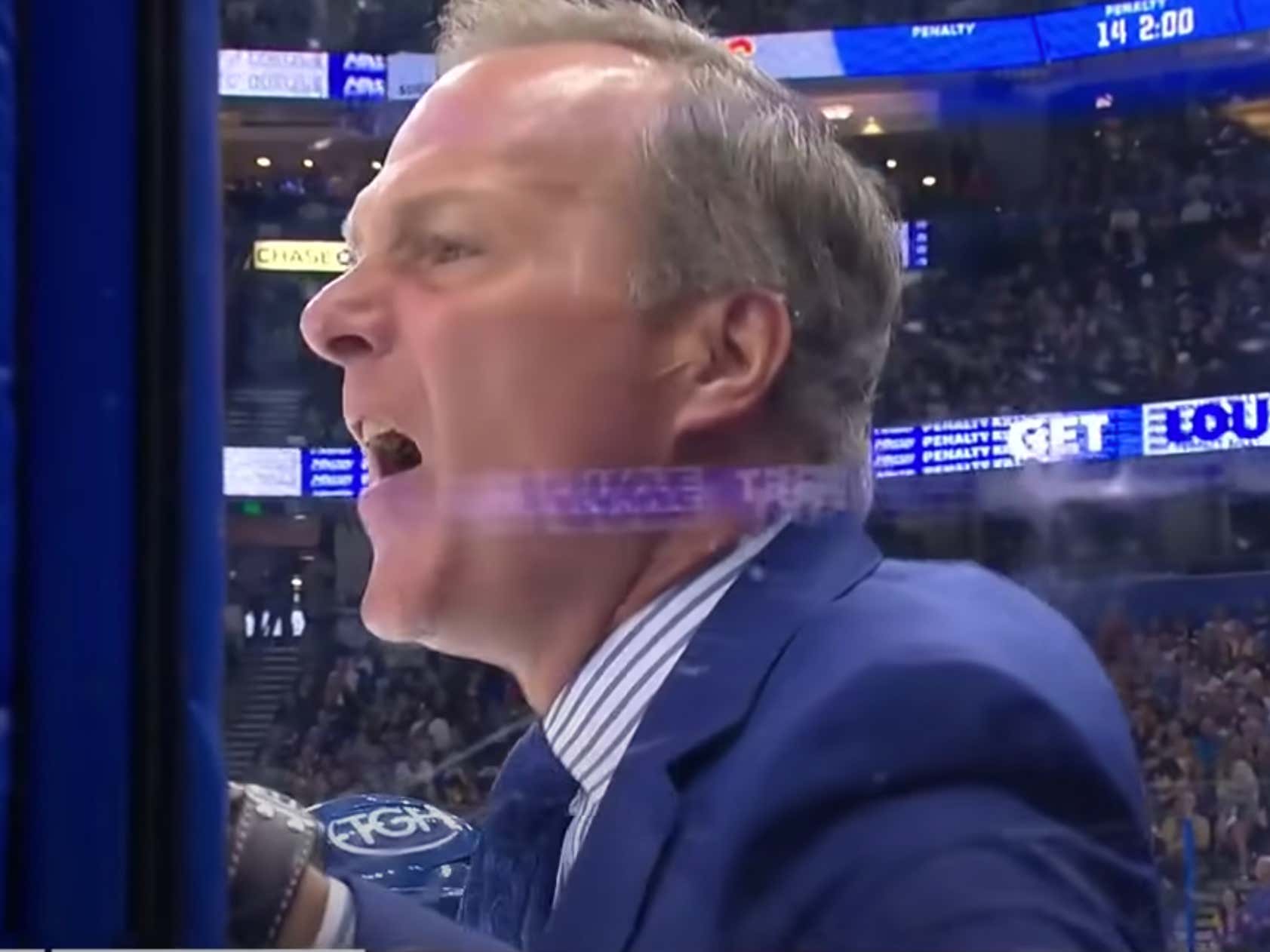 Lightning Coach Jon Cooper Got Tossed From The Game After F-Bombing Referee  Wes McCauley Into Oblivion | Barstool Sports