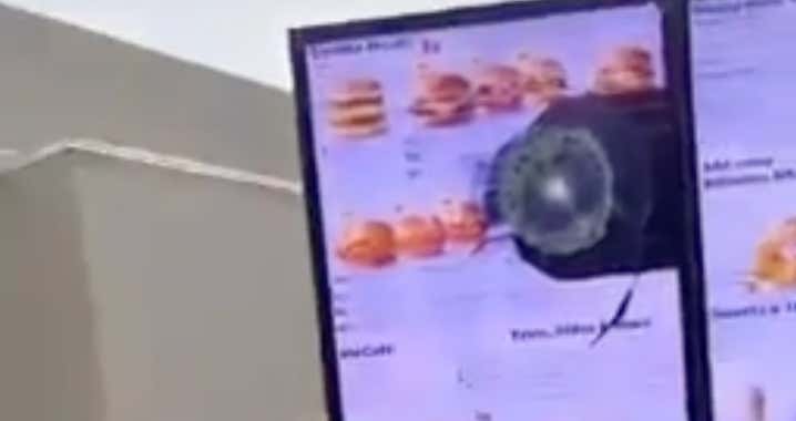 You Gotta Be A Real Scumbag To Throw A Rock At The McDonald's Drive-Thru Screen