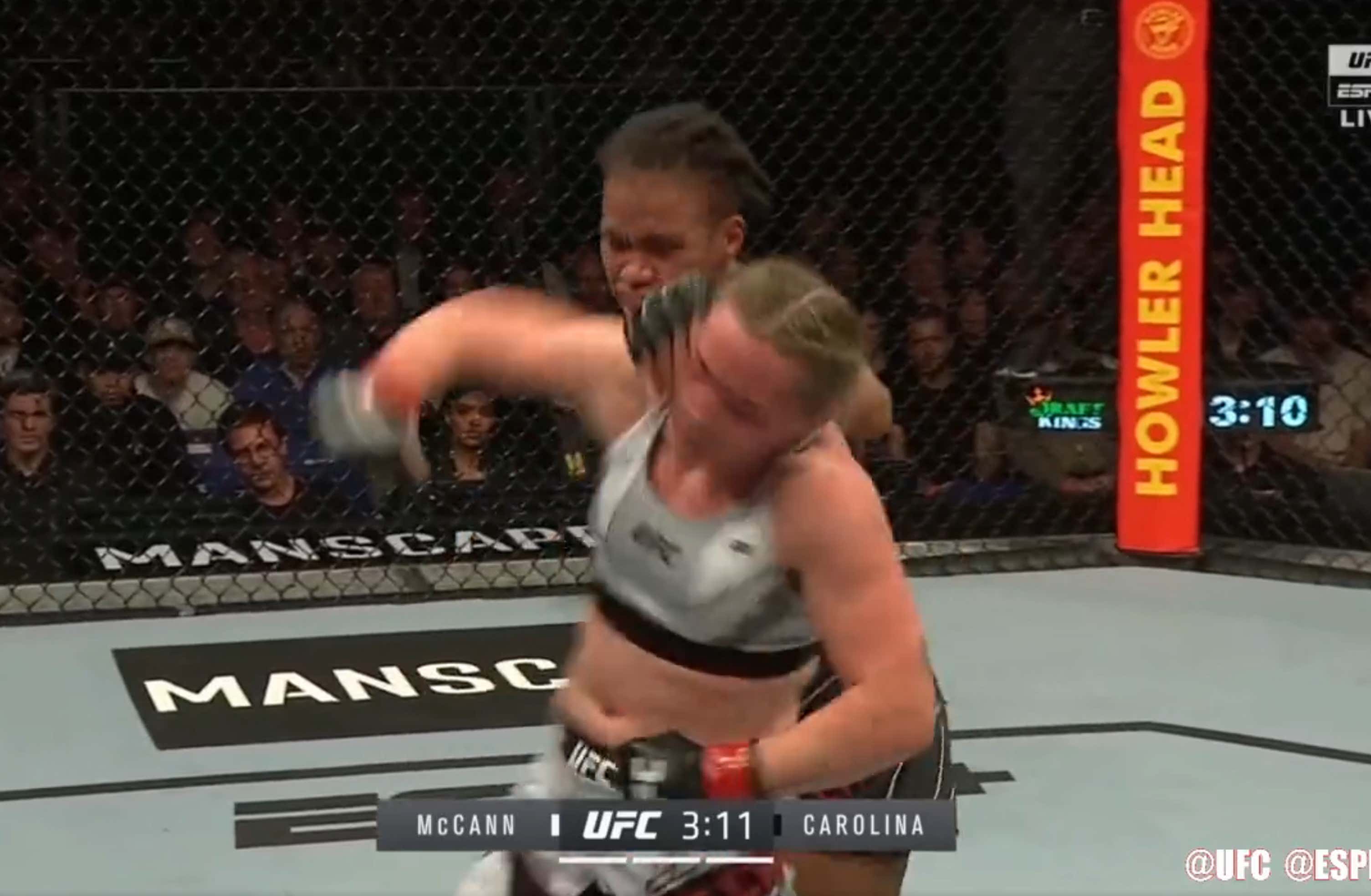 MEATBALL MOLLY WITH A SPINNING BACK ELBOW KNOCKOUT FROM HELL