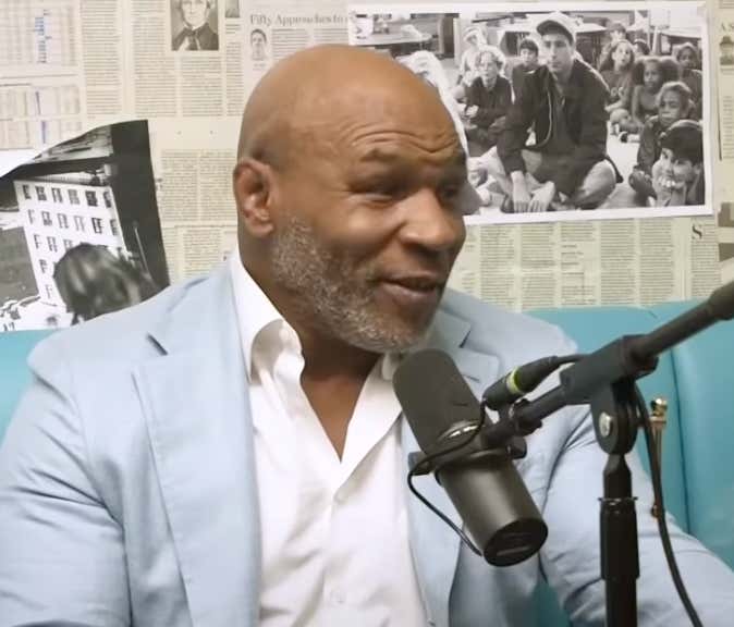 WATCH: Hilarious Video Of Mike Tyson Calling Out Gillie Da King For Not Being Able To Smoke As Much Weed As Him During Their Interview